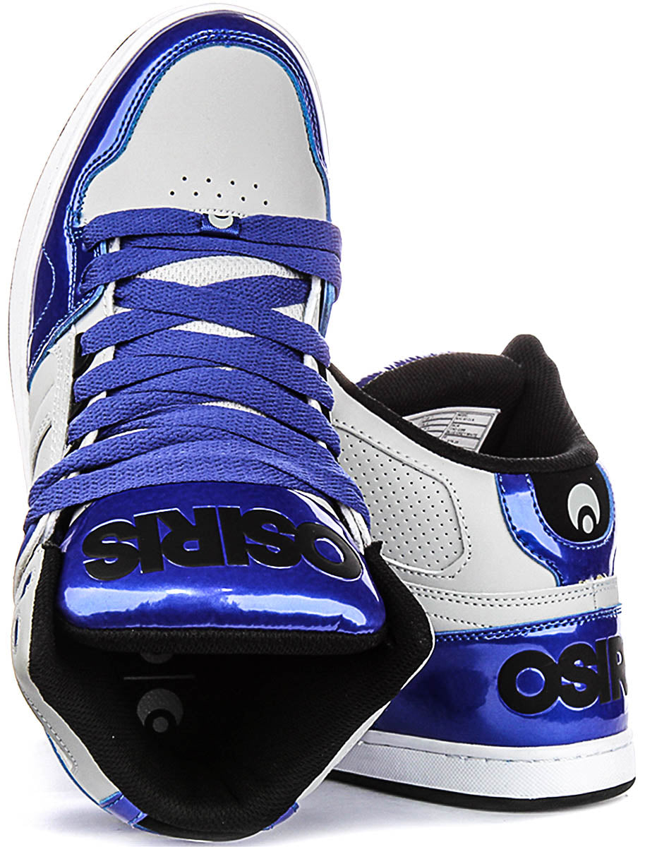 Osiris Nyc 83 Clk In Blue Patent For Men