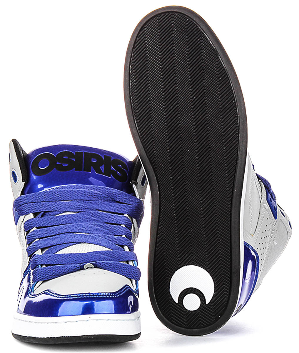 Osiris Nyc 83 Clk In Blue Patent For Men