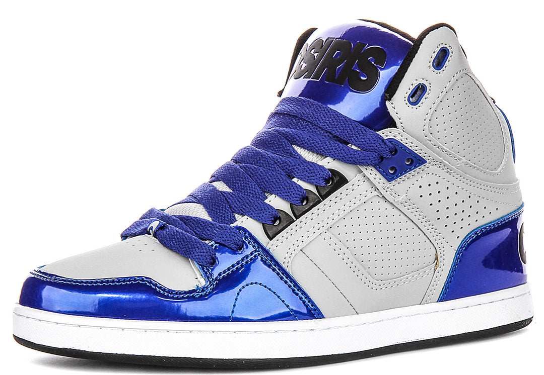 Osiris Nyc 83 Clk In Blue Patent For Men