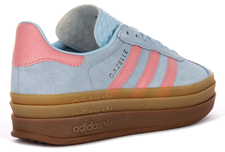 Adidas Gazelle Bold J In Blue Pink For Youth