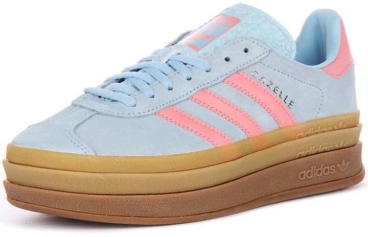 Adidas Gazelle Bold J In Blue Pink For Youth