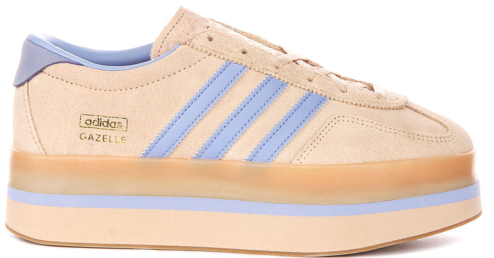 Adidas Gazelle Stack W In Blue Beige For Women