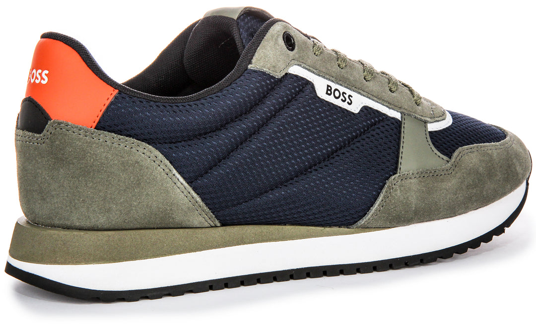 Boss Kai Runner In Blue Grey For Men