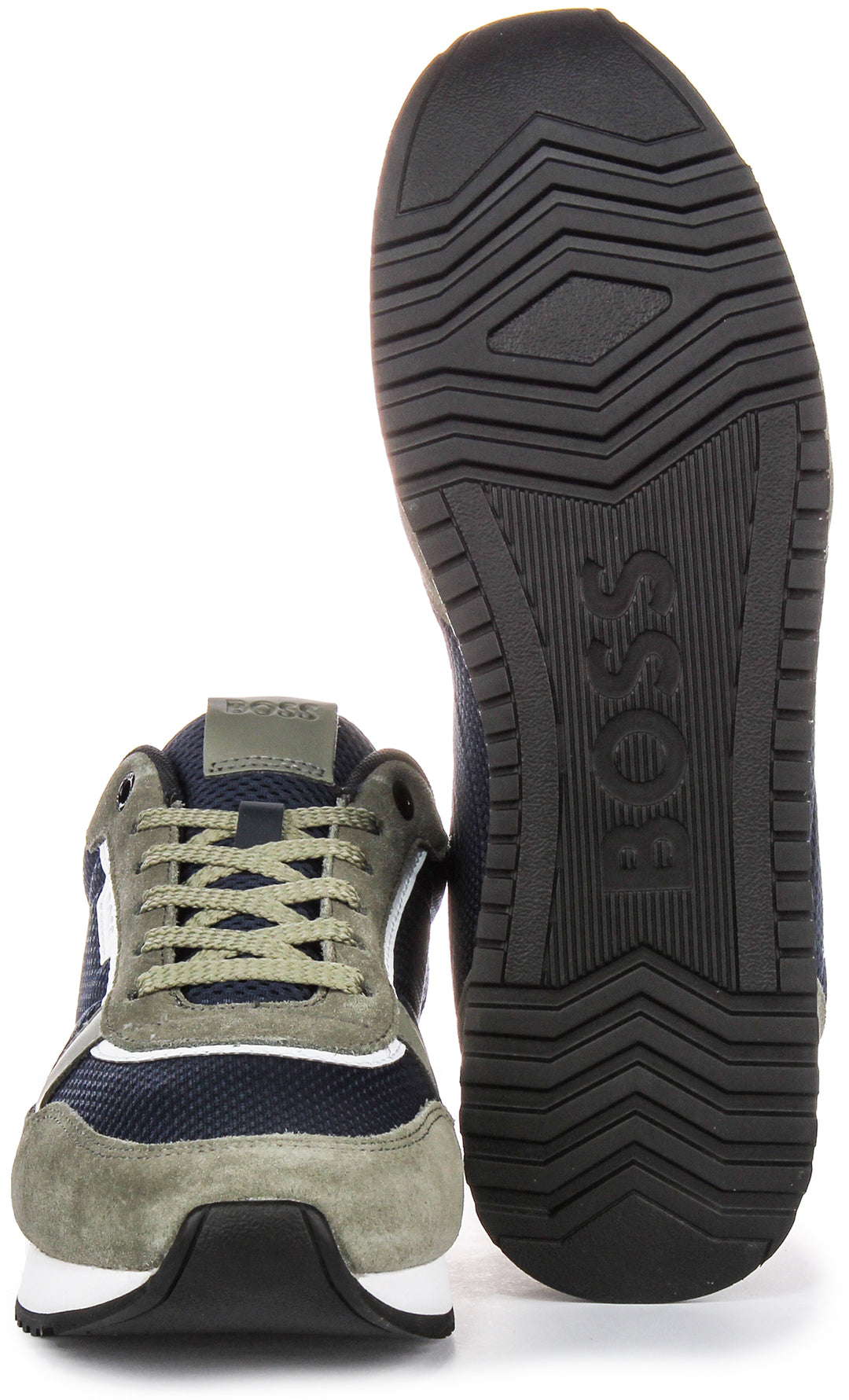 Boss Kai Runner In Blue Grey For Men