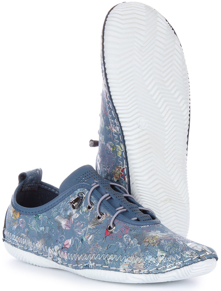 Justinreess England Lita In Blue Floral For Women