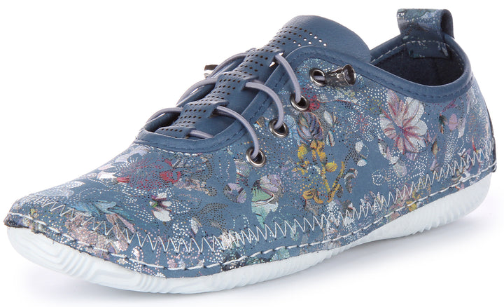 Justinreess England Lita In Blue Floral For Women