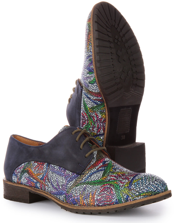 Justinreess England Adela In Blue Floral For Women