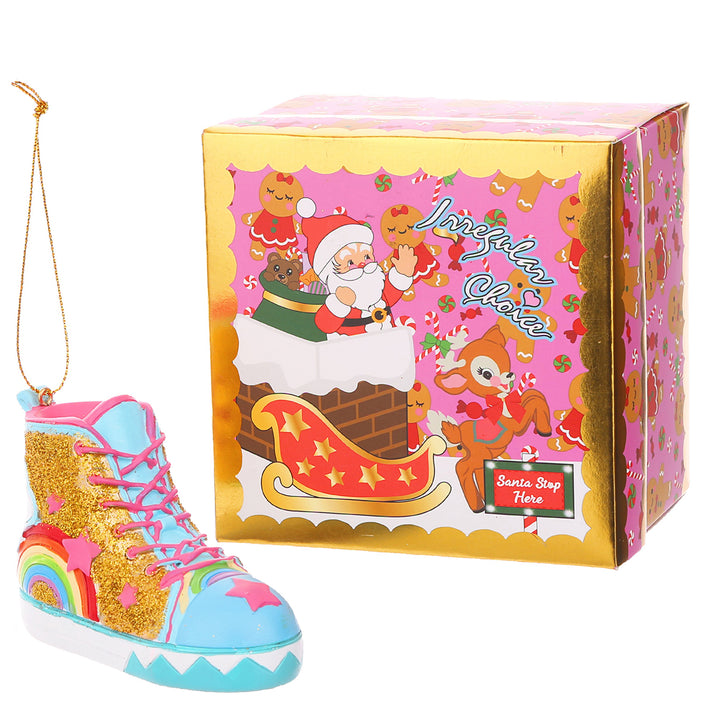 Irregular Choice Weihnachtshimmel Accessoire Kugelornament in Blau Multicolor