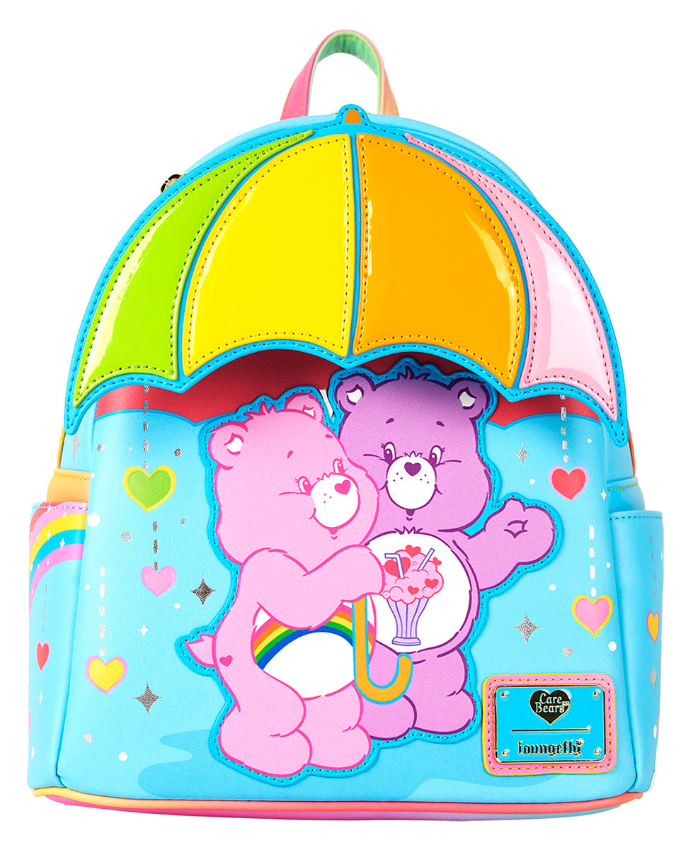 Loungefly Care Bears Mini Backpack In Blue Multi