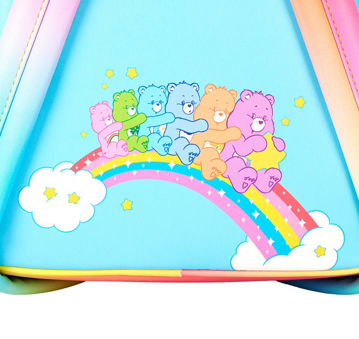 Loungefly Care Bears Mini Backpack In Blue Multi