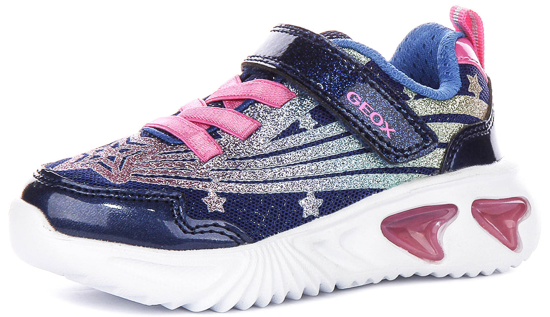 Geox J Assister G B In Blue Multi For Kid