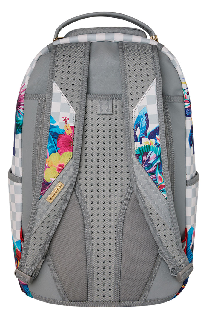 Sprayground Flowering Jungle Shark Backpack In Blue Multi
