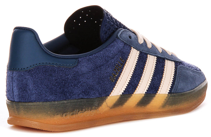 Adidas Gazelle Indoor In Blue Pink