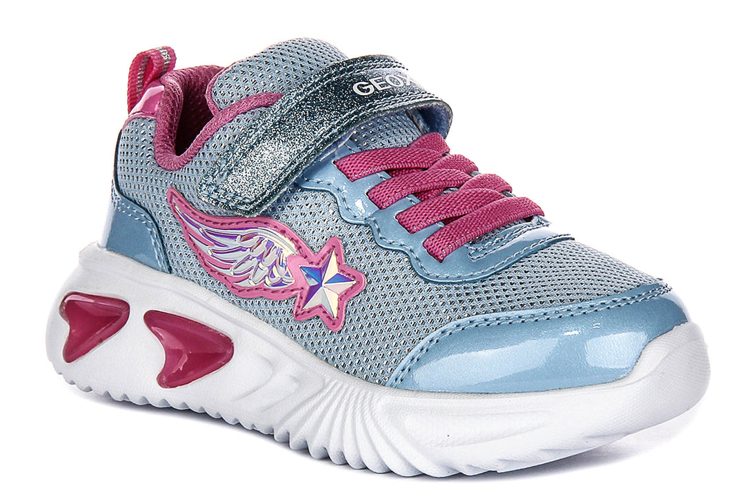 Geox J Assister G B In Blue Pink For Infants