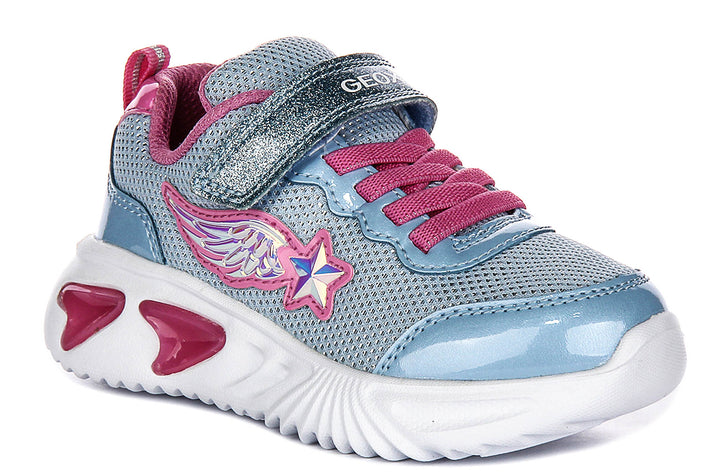 Geox J Assister G B In Blue Pink For Infants