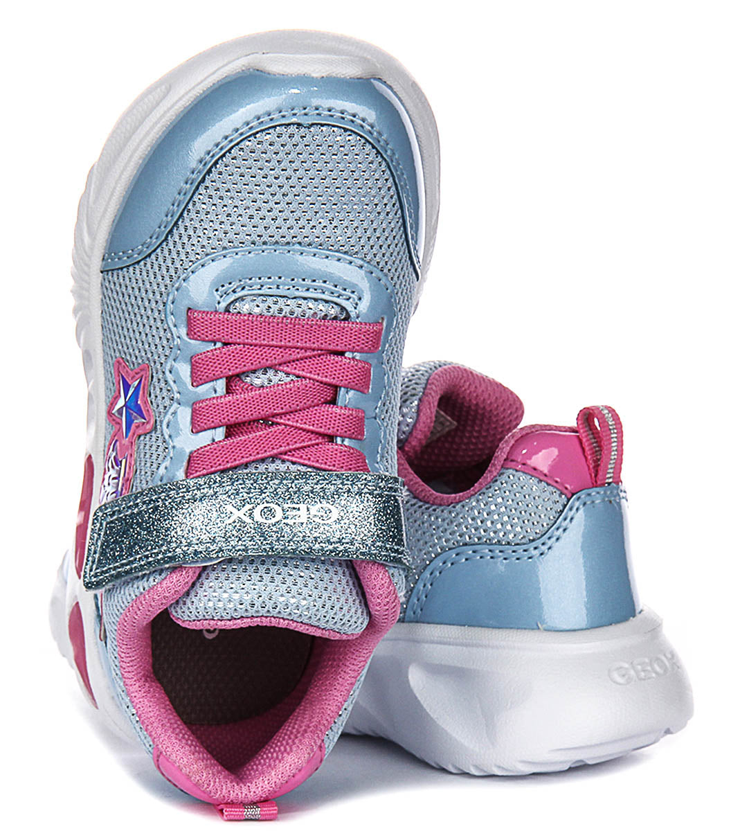 Geox J Assister G B In Blue Pink For Infants