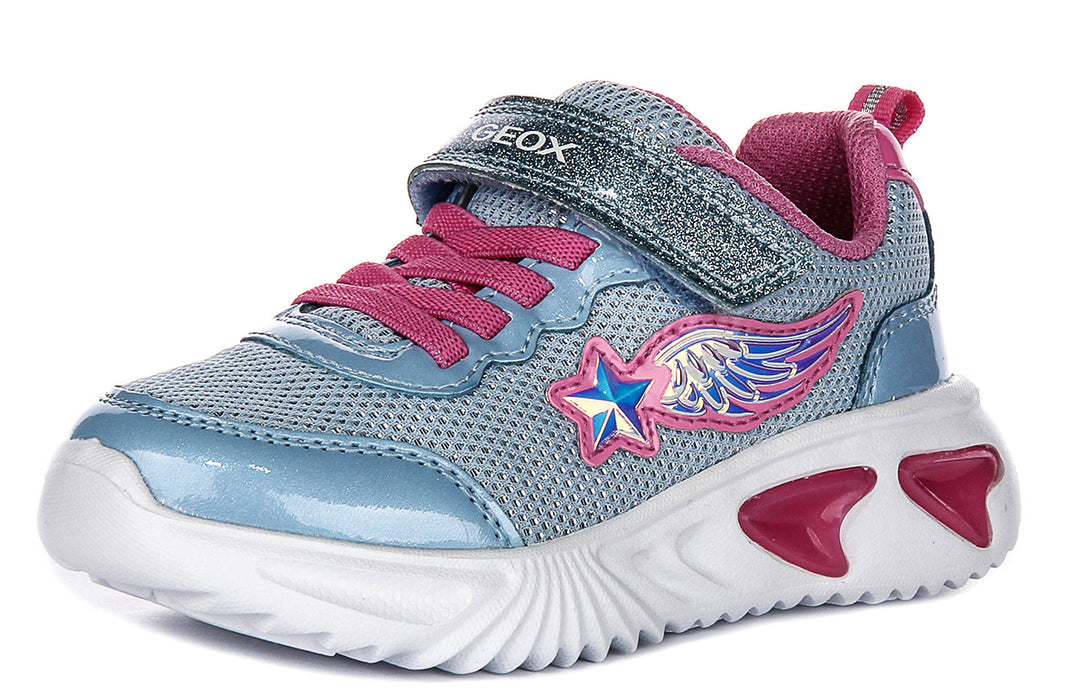 Geox J Assister G B In Blue Pink For Infants