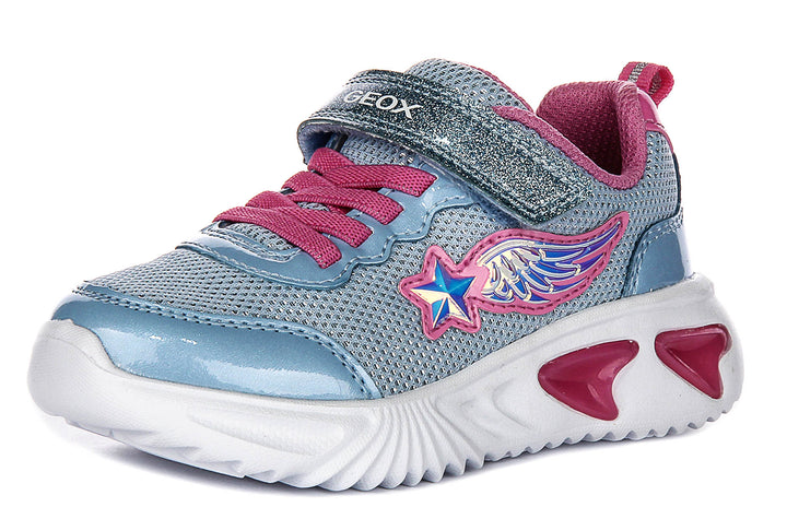 Geox J Assister G B In Blue Pink For Infants