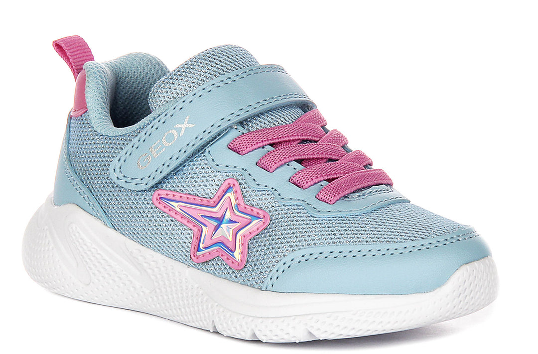 Geox J Sprintye G.A In Blue Pink For Infants