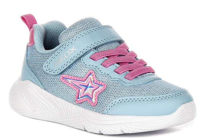 Geox J Sprintye G.A In Blue Pink For Infants