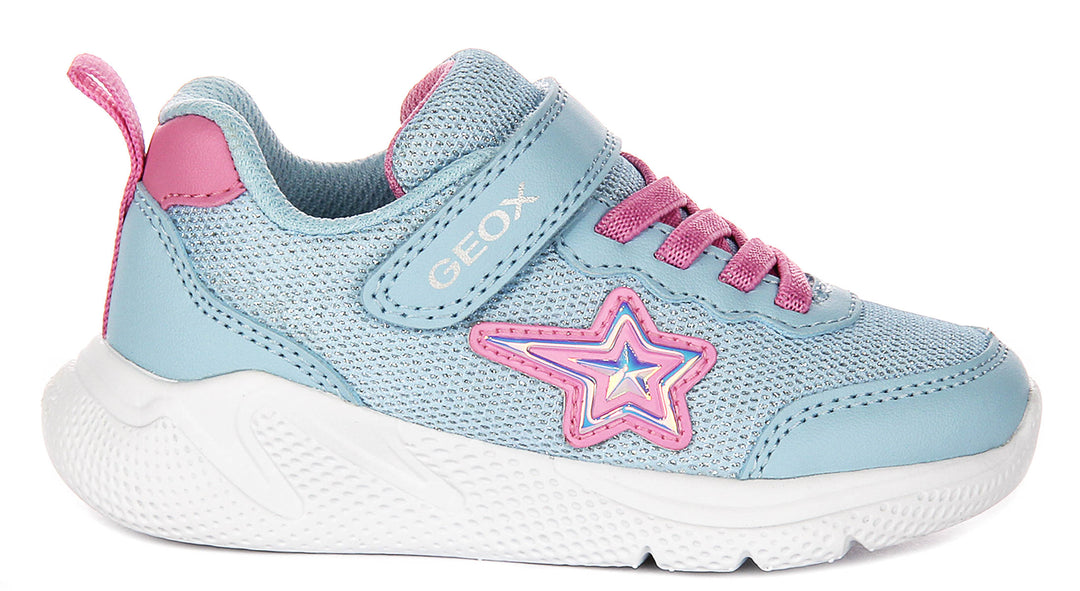Geox J Sprintye G.A In Blue Pink For Infants