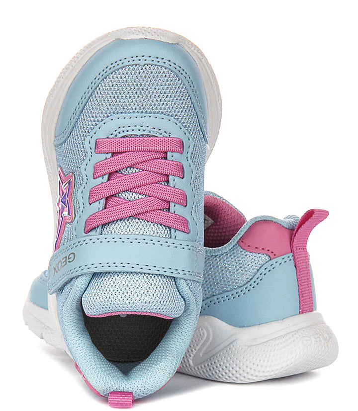 Geox J Sprintye G.A In Blue Pink For Infants