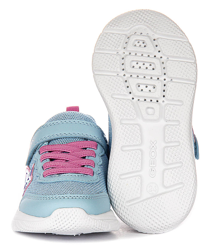 Geox J Sprintye G.A In Blue Pink For Infants