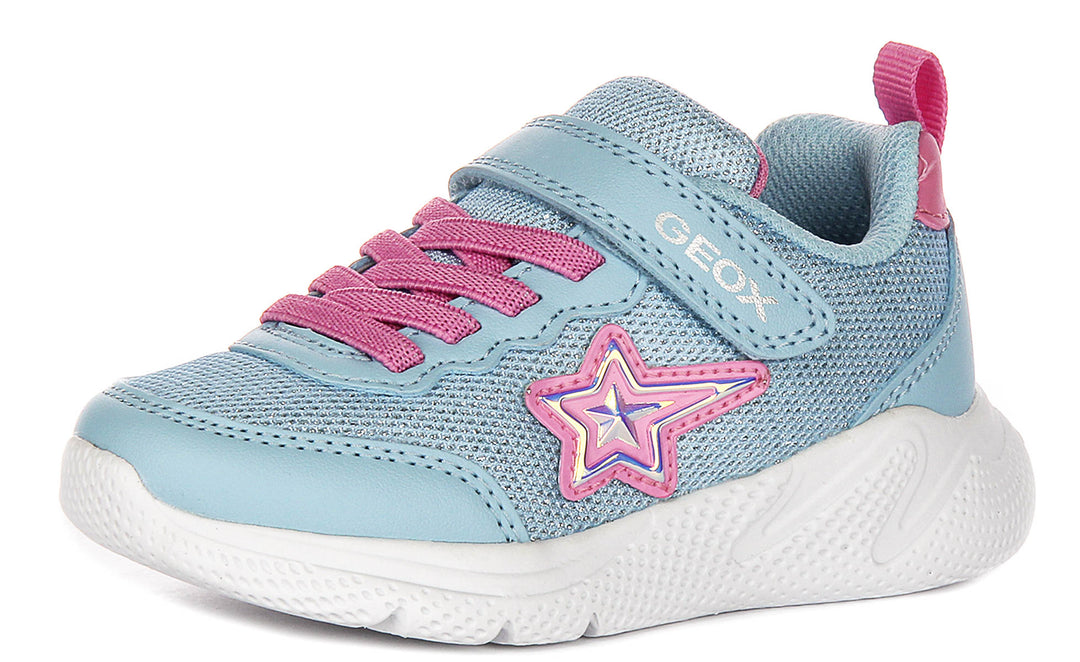 Geox J Sprintye G.A In Blue Pink For Infants
