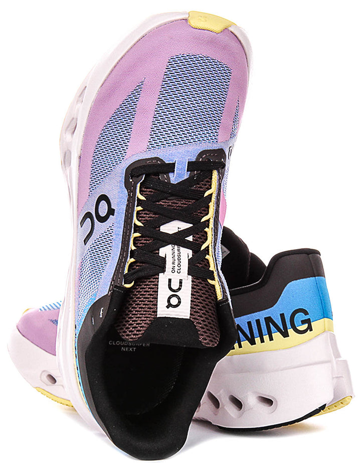 On Running Cloudsurfer Nxt In Blue Pink For Women