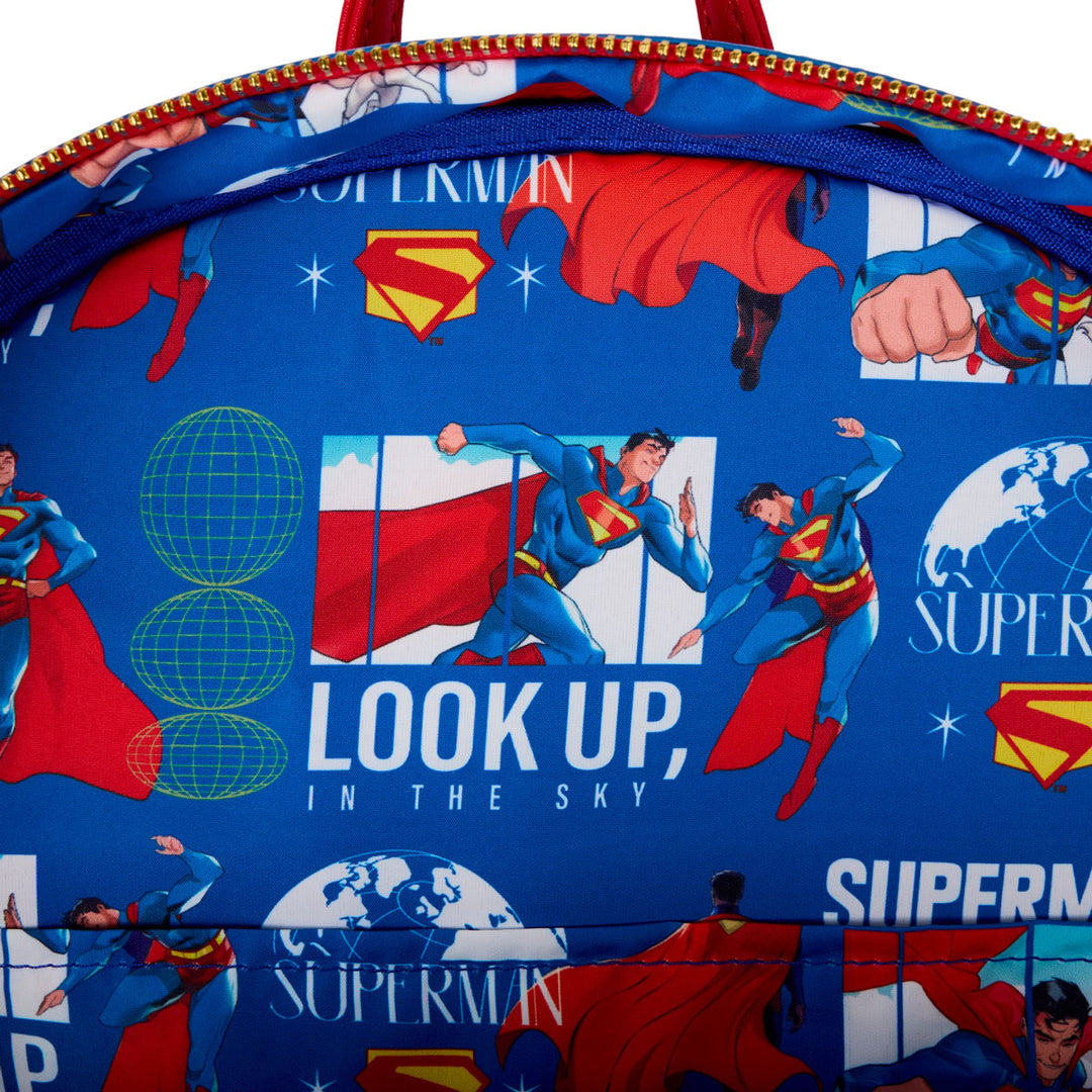 Loungefly Superman Backpack In Blue Red