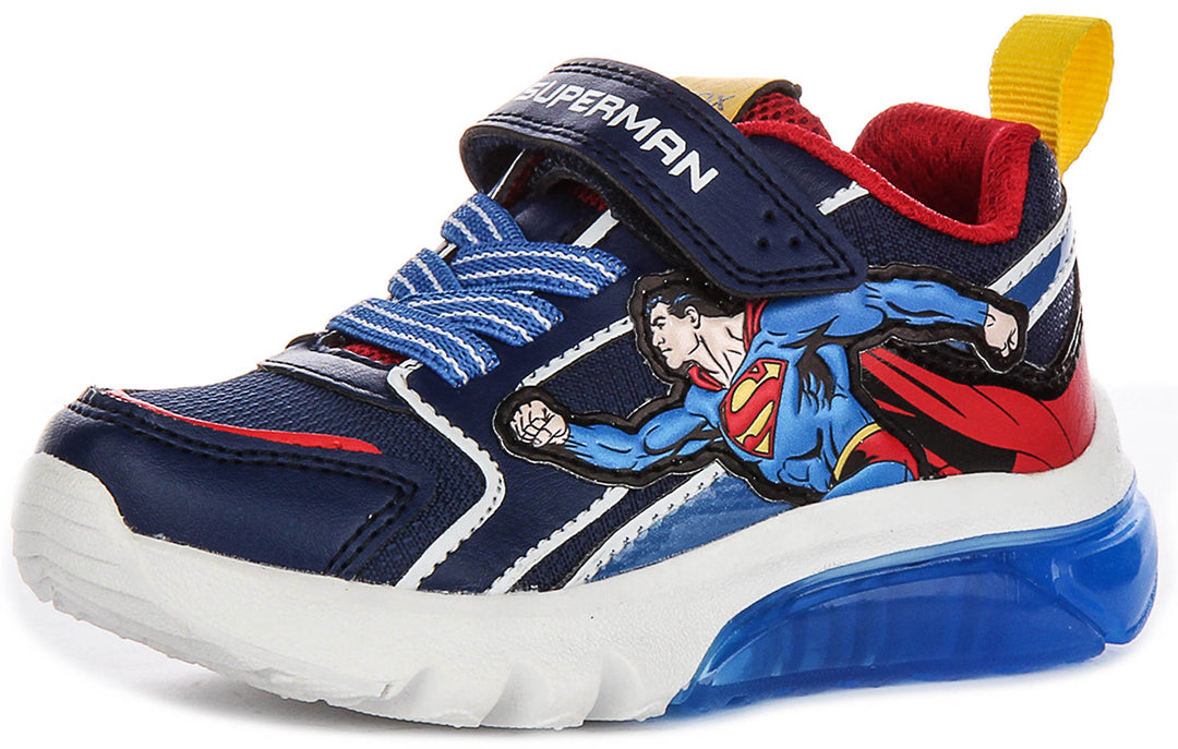 Geox J Ciberdron In Blue Red For Infant