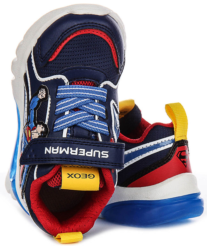 Geox J Ciberdron In Blue Red For Kid