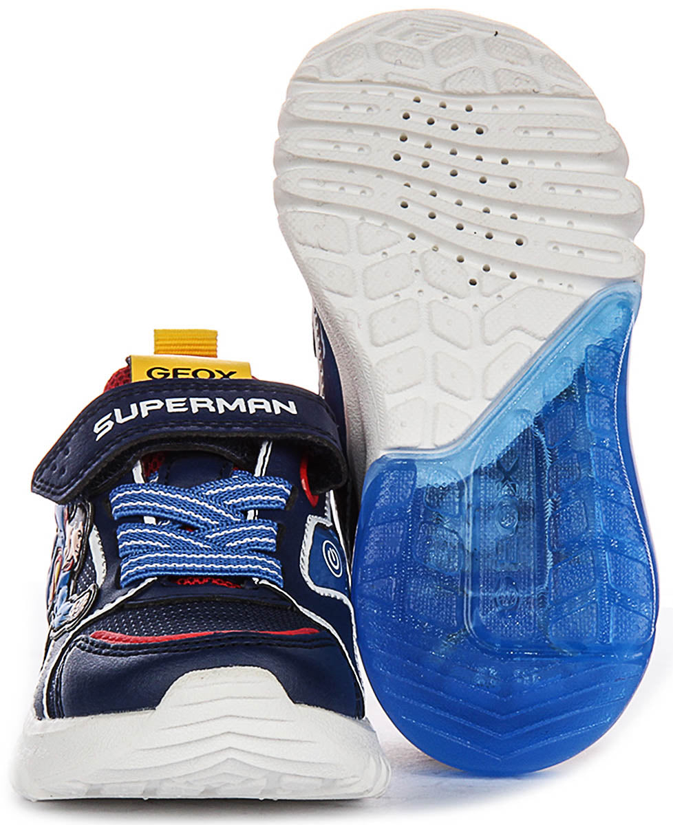 Geox J Ciberdron In Blue Red For Kid