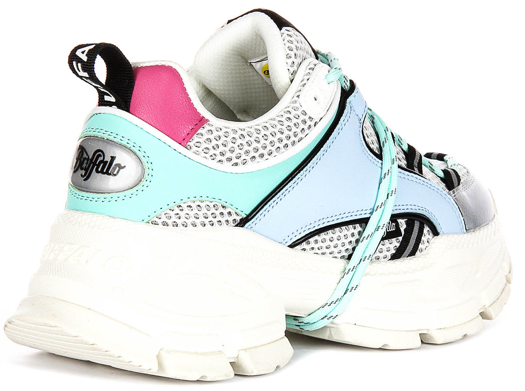 Buffalo Saturn Lace in Blu Argento per Donna