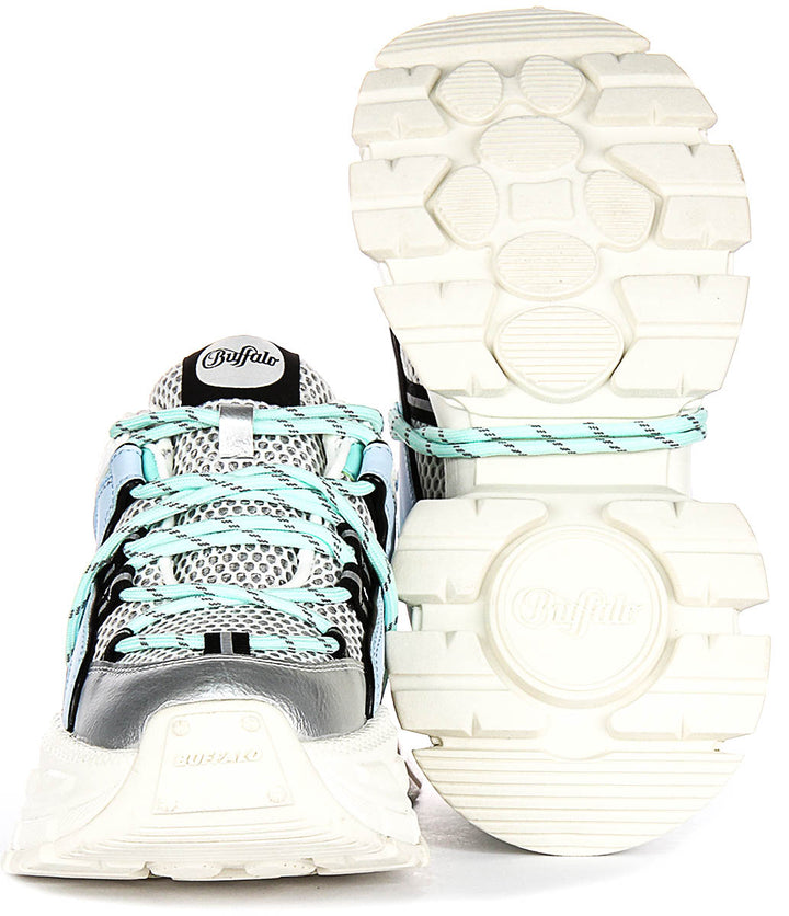 Buffalo Saturn Lace in Blu Argento per Donna