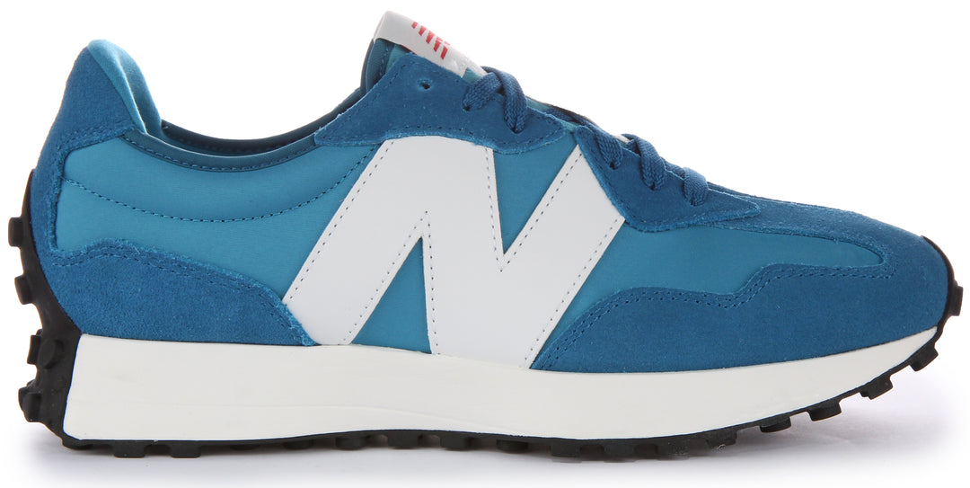 New Balance U327EA Scarpe da ginnastica allacciate in camoscio e rete da in blu bianco