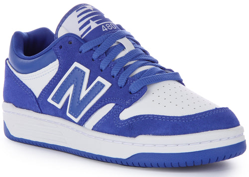 New Balance BB480 LWh In Blue White For Men
