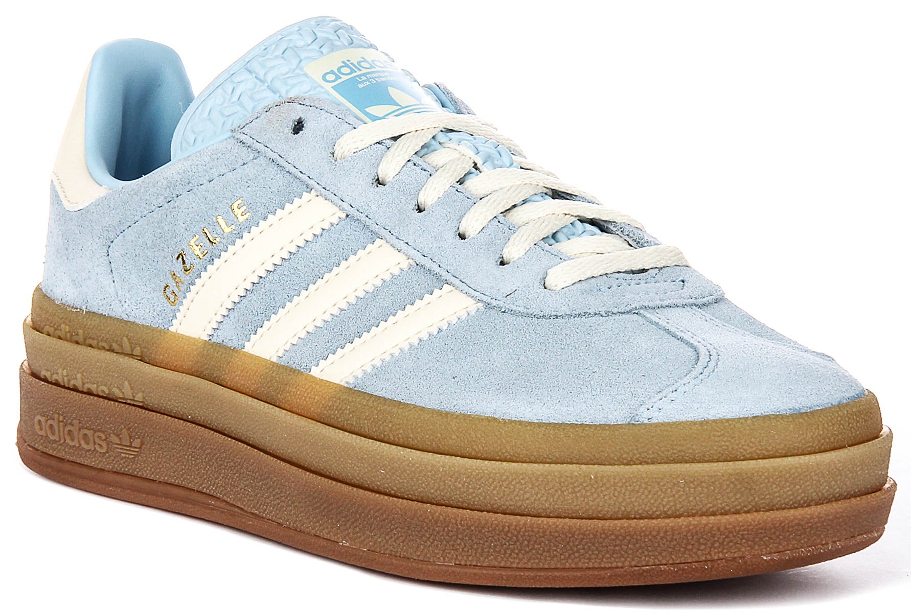 Adidas Gazelle Bold W In Blue White For Women | Platform Trainers