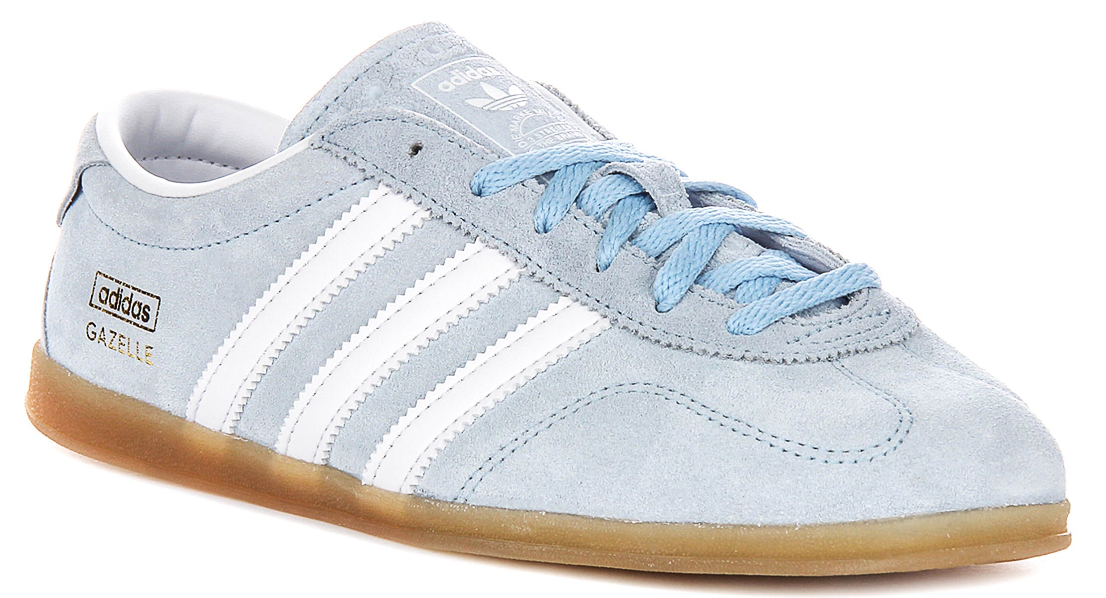 Adidas Gazelle Lo Pro In Blue White For Women | Slim Sole Trainers