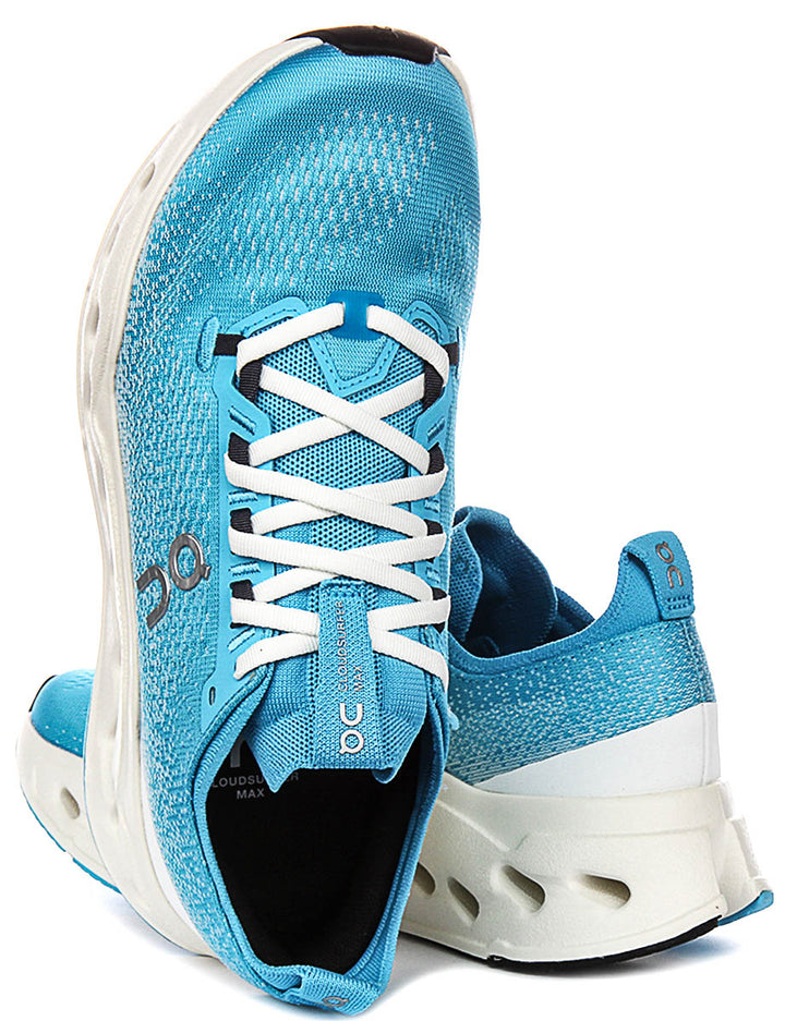 On Running Cloudsurfer Max In Blue White For Women