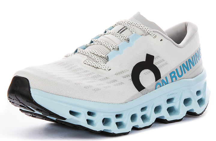 On Running Cloudmonster 3 In Blue White For Men