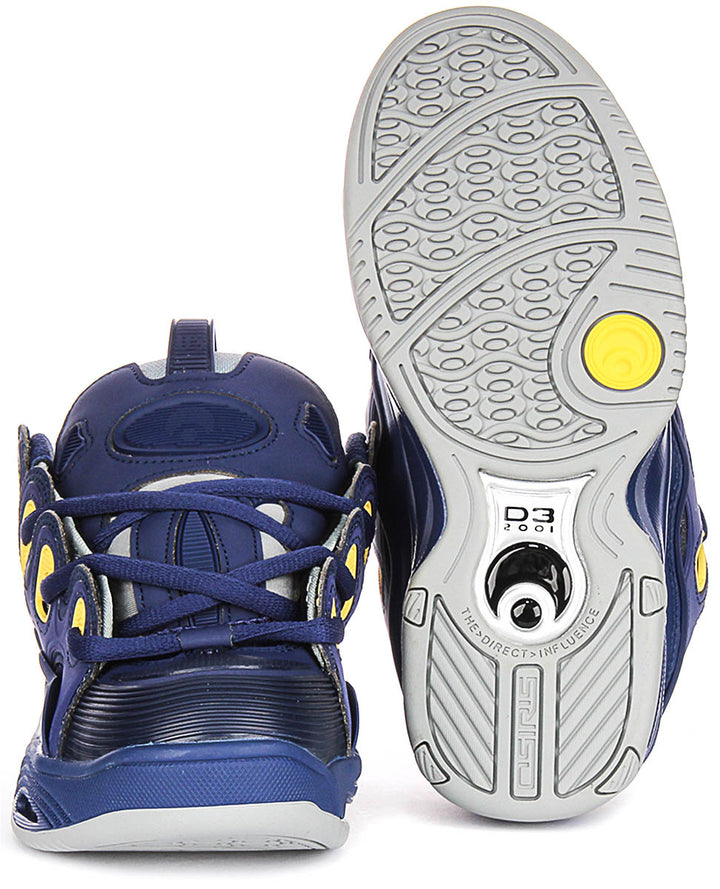 Osiris D3 2001 In Blue Yellow For Men