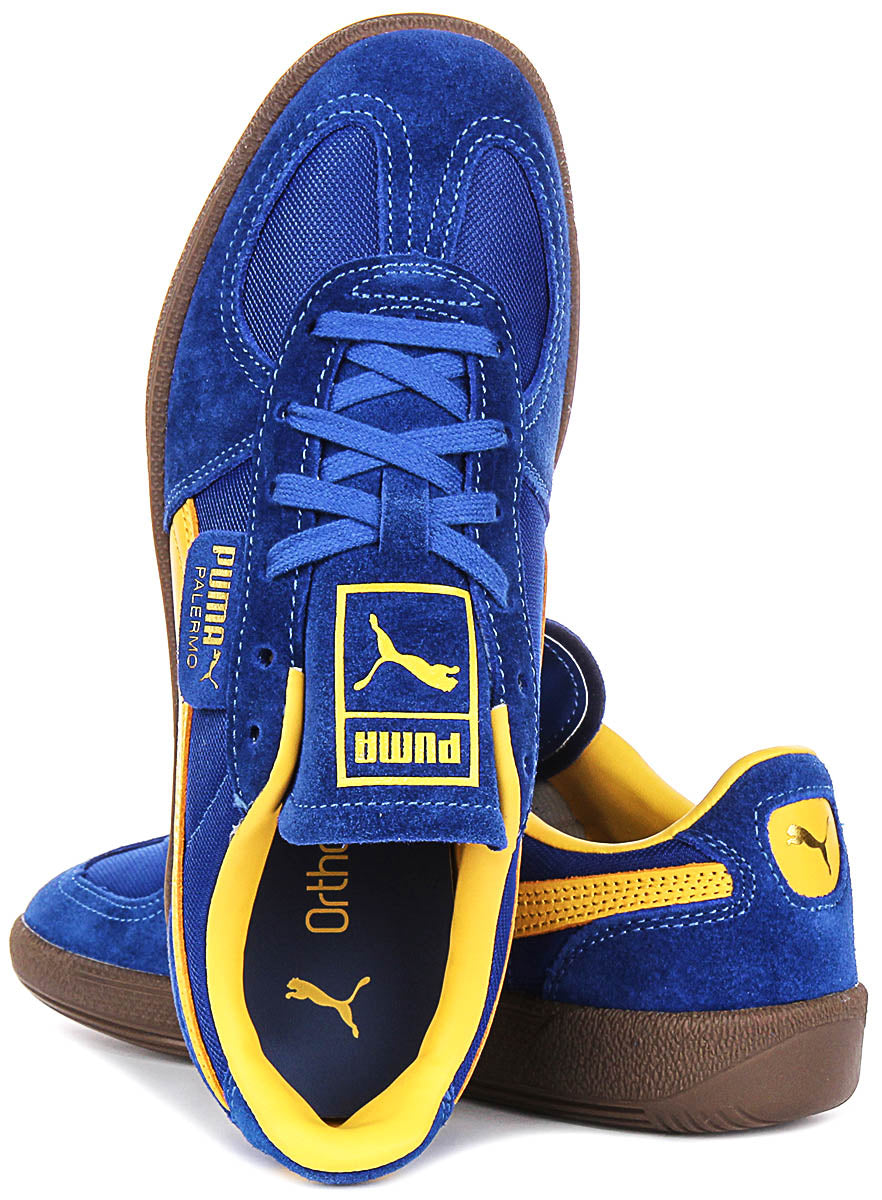 Puma Palermo Vintage In Blue Yellow
