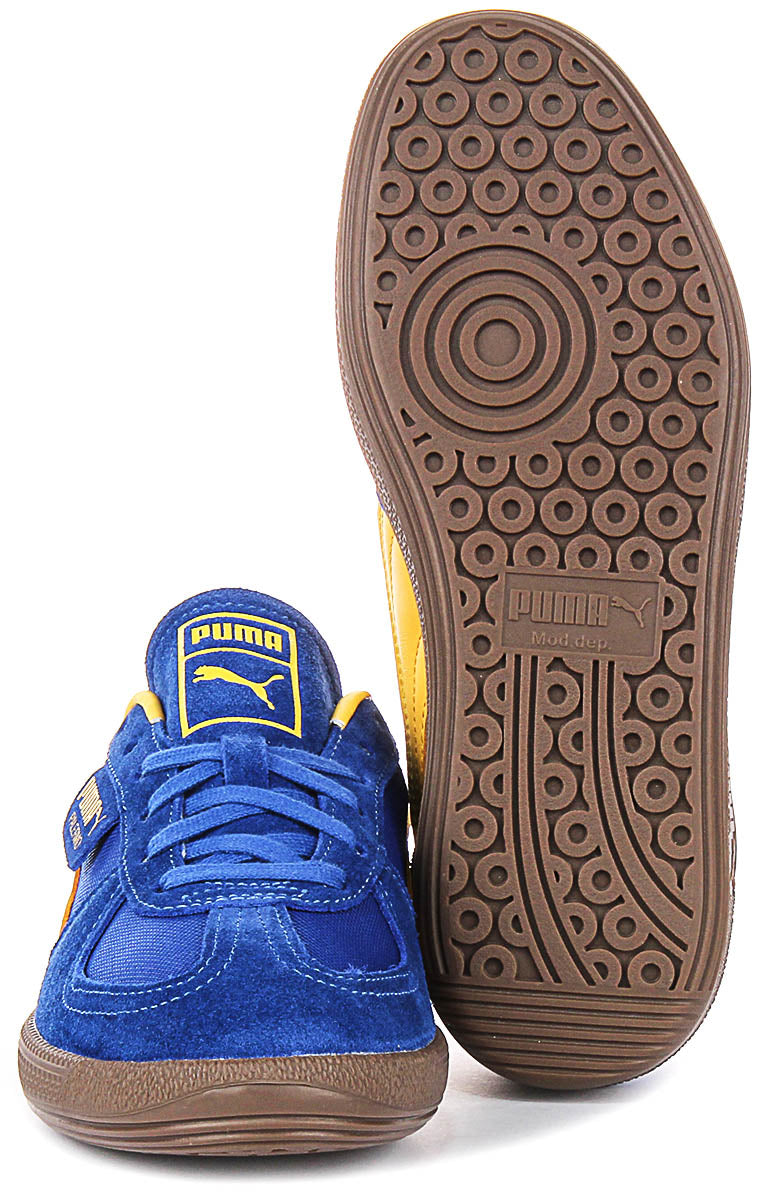 Puma Palermo Vintage In Blue Yellow