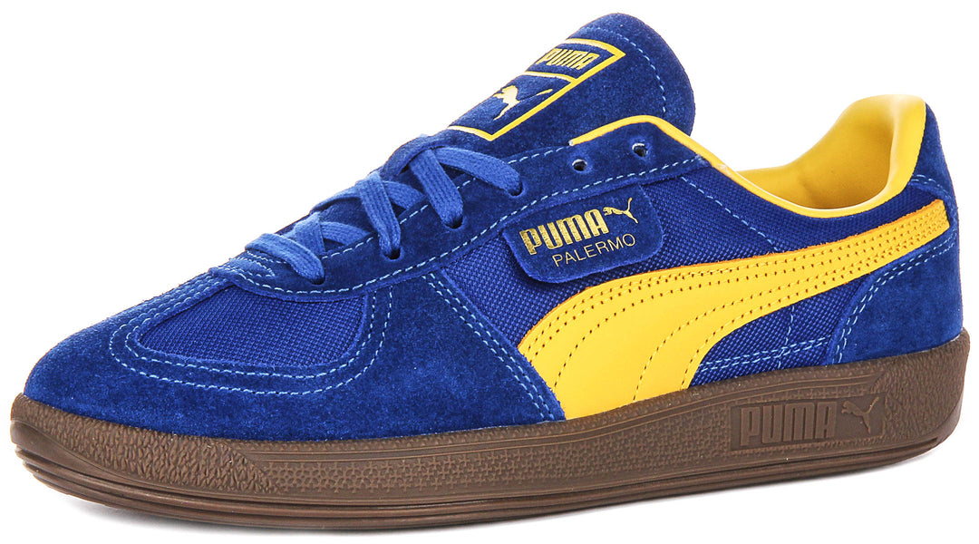 Puma Palermo Vintage In Blue Yellow