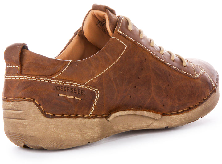 Chaussures en cuir pour femmes Josef Seibel Fergey 56 en brandy