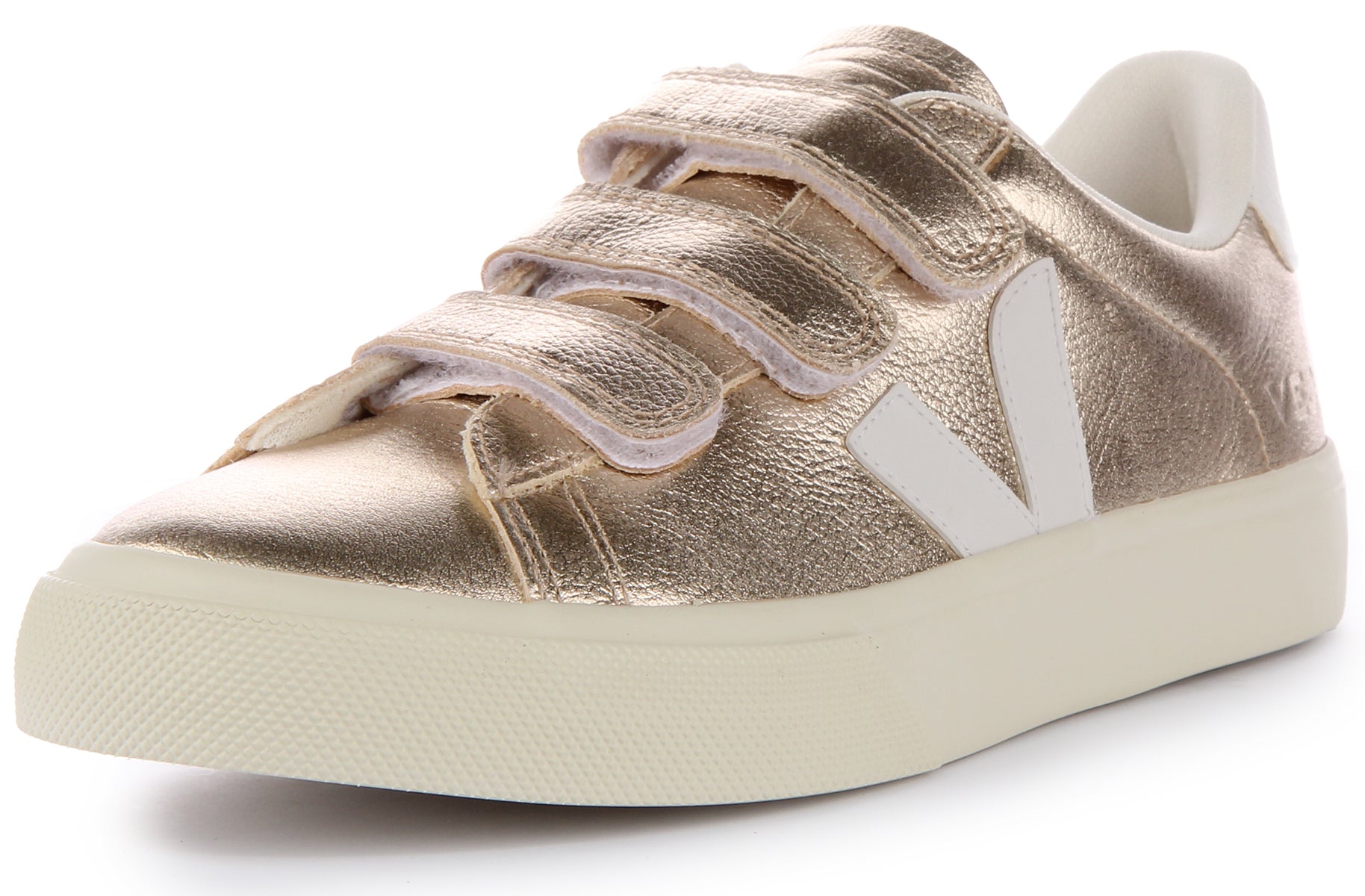 Veja lock trainers on sale gold