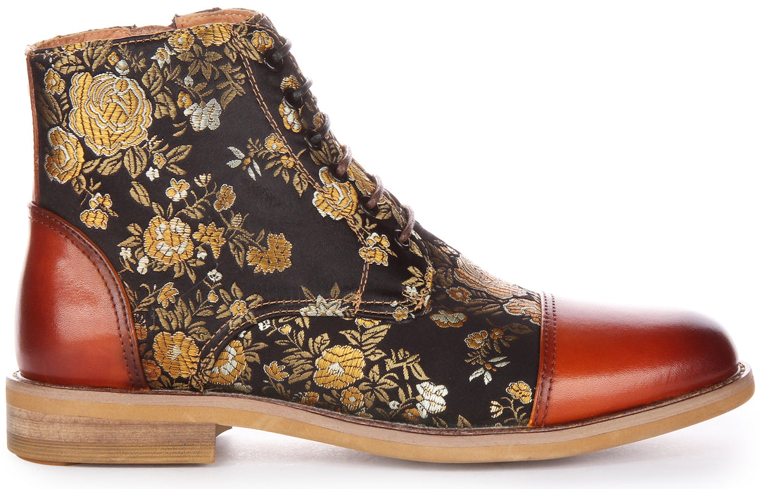 Justinreess England Adam Floral W In Brown For Women