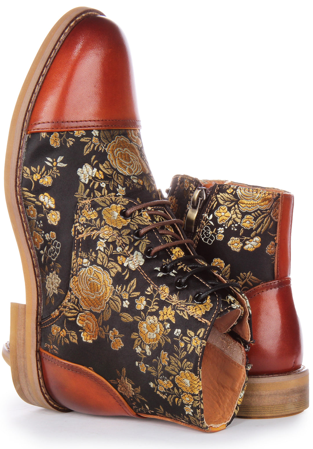 Justinreess England Adam Floral W In Brown For Women