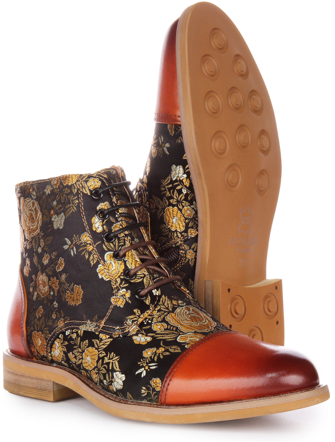 Justinreess England Adam Floral W In Brown For Women